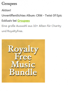Royalty Free Music Bundle - Twist of Epic für Charity Aktion